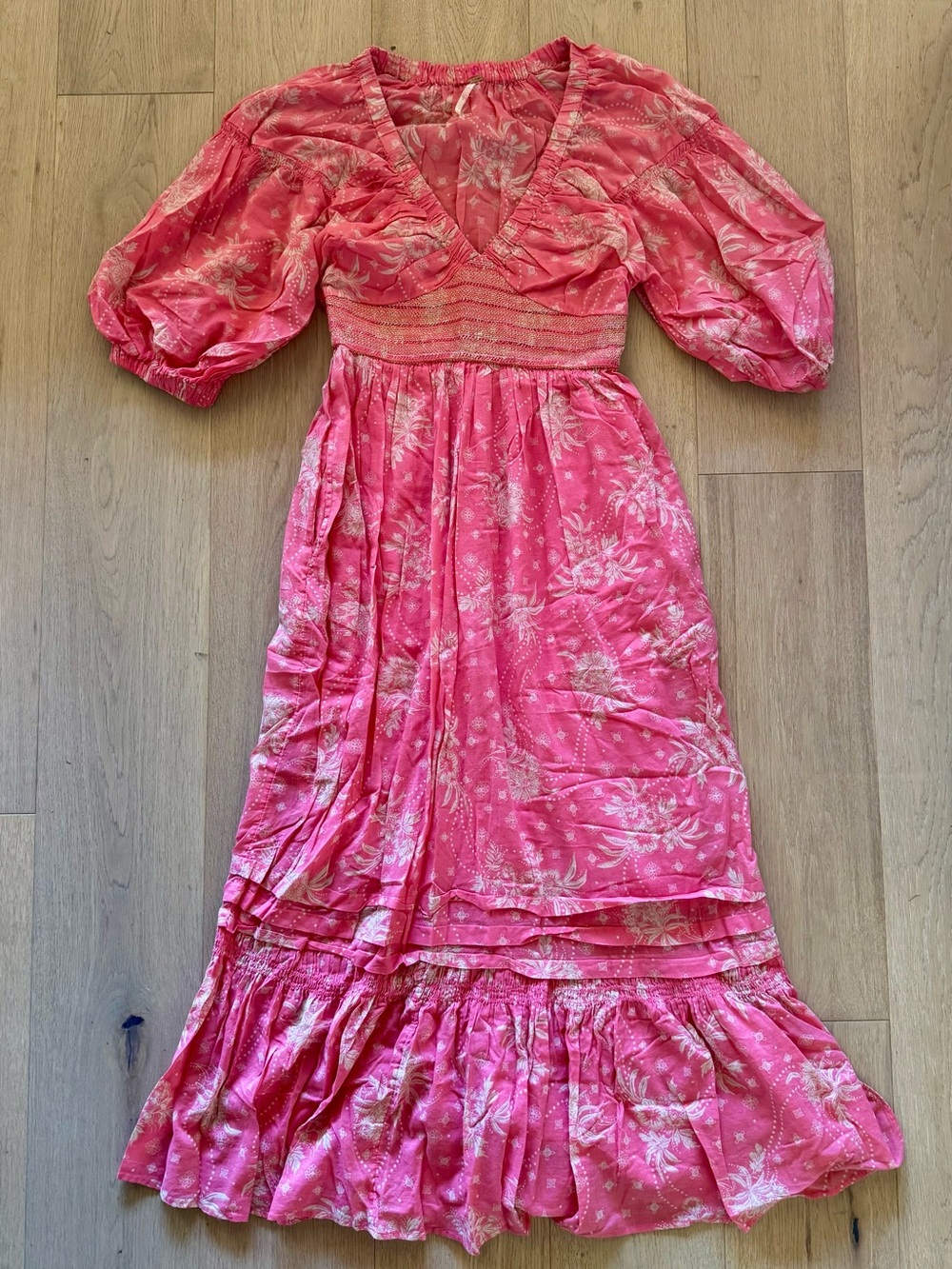 Free People Golden Hour Maxi Dress in Electropop Pink - Picture 5 of 7